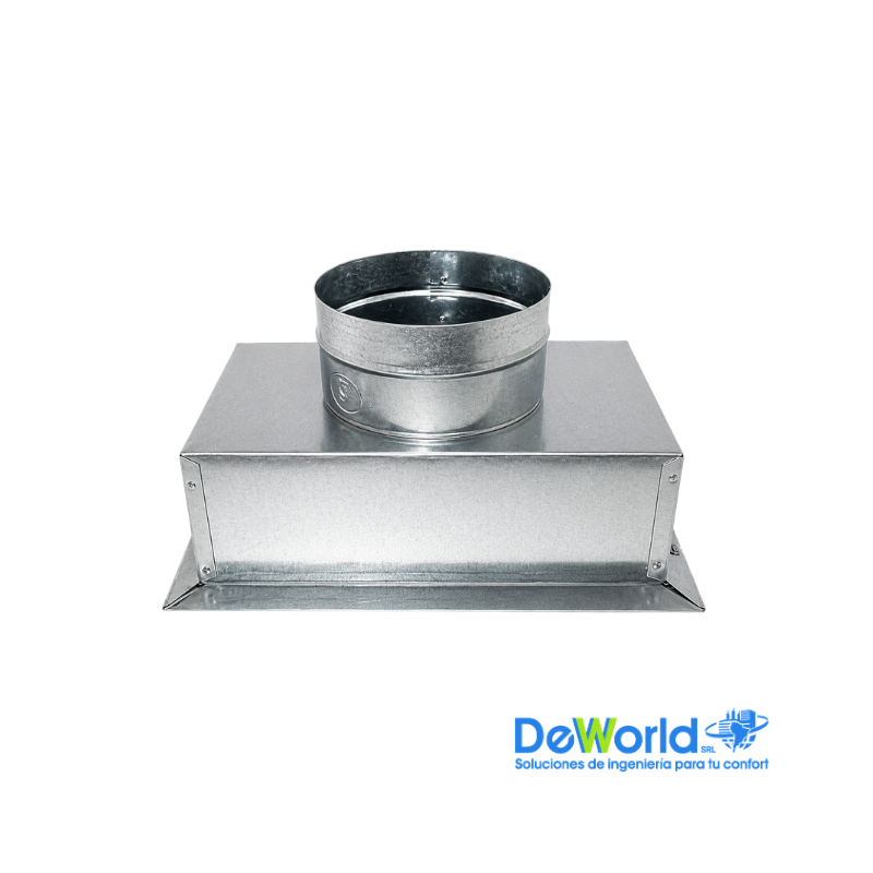C-Box HVAC – Plenum techo Caja 450 x 450mm x 8"- conector
