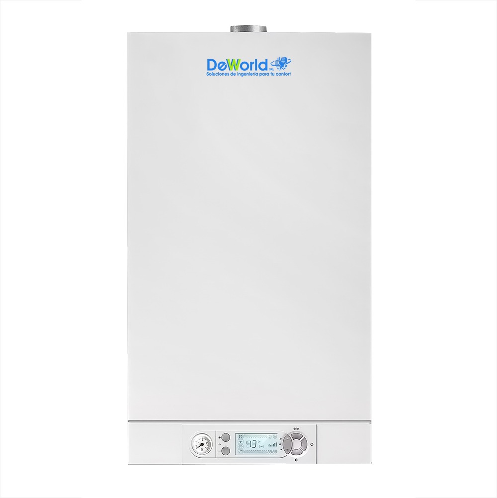 Caldera Mixta DEWORLD de 20kW, Cámara Estanca Tiro Forzado GN / GLP