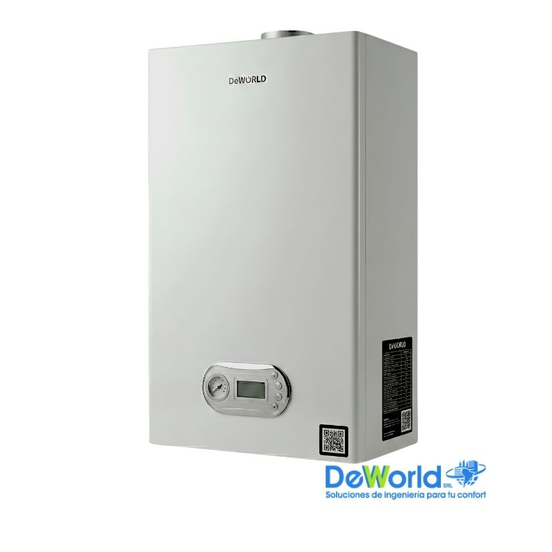 Caldera Mixta DEWORLD de 28kW, Cámara Estanca Tiro Forzado GN / GLP