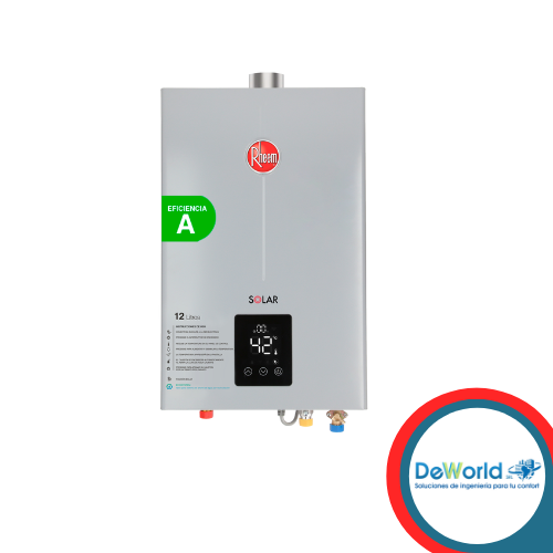 Calefón RHEEM, 12L GN TF, Pot=24,20kW/h, 220VAC/50Hz