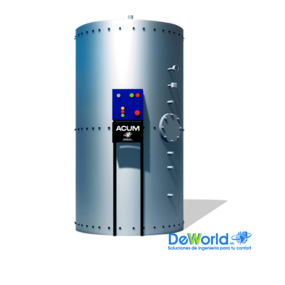 Tanque Acumulador de 1500L en Acero Inoxidable para Agua Caliente Sanitaria, Ind. Bo
