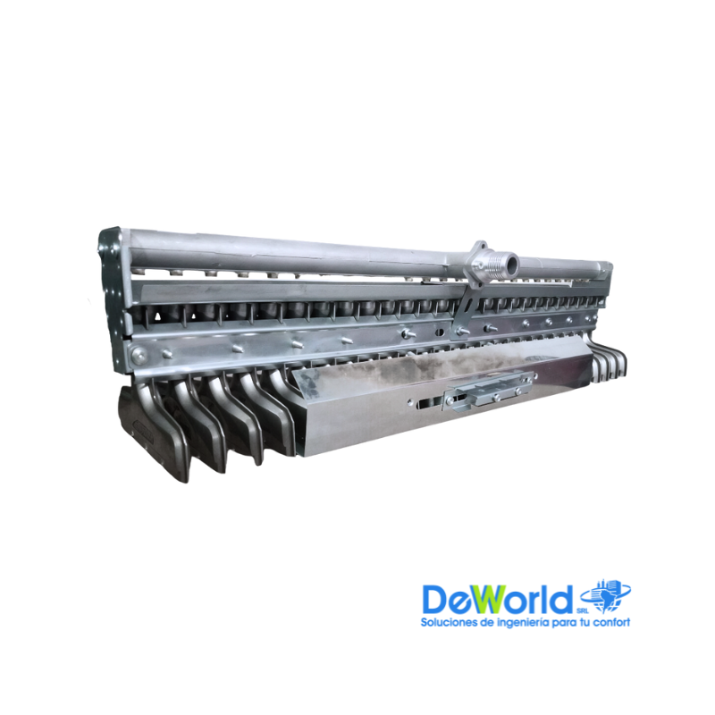 Quemador Atmosférico 25 Filas para gas GN Orificio 1,05mm, 48kW, Ind. CN