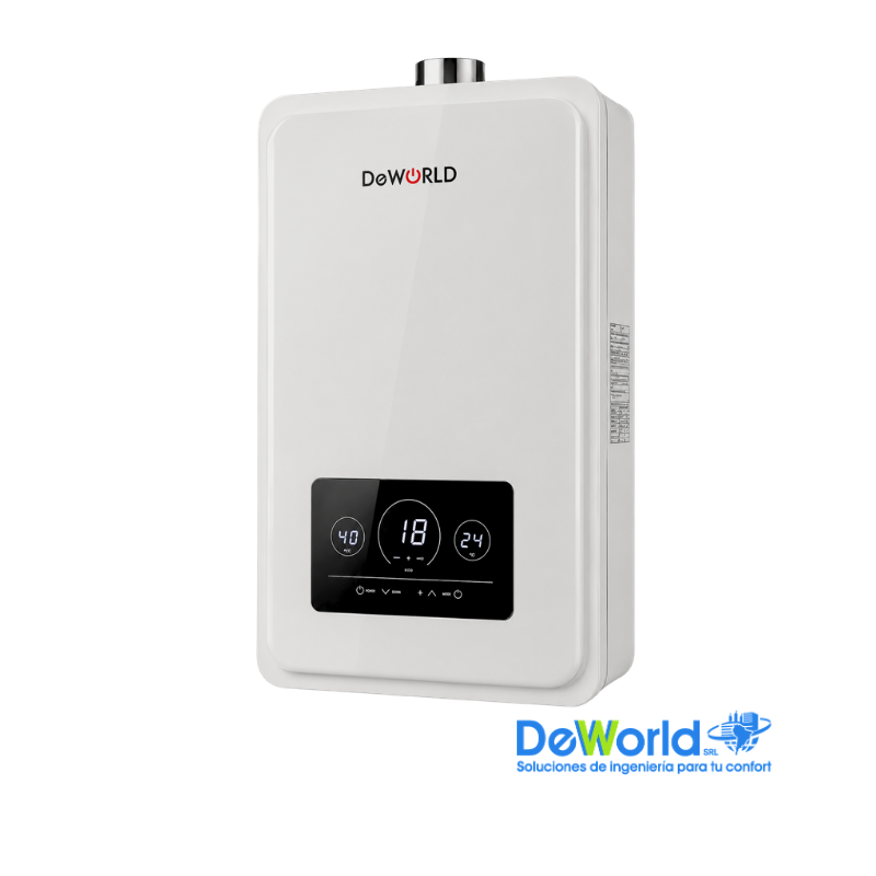 Calefón DEWORLD Tiro Forzado 24 L/min