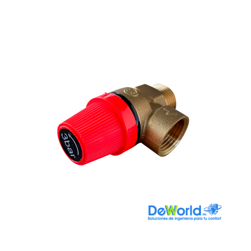 Válvula de alivio 1/2" para caldera
