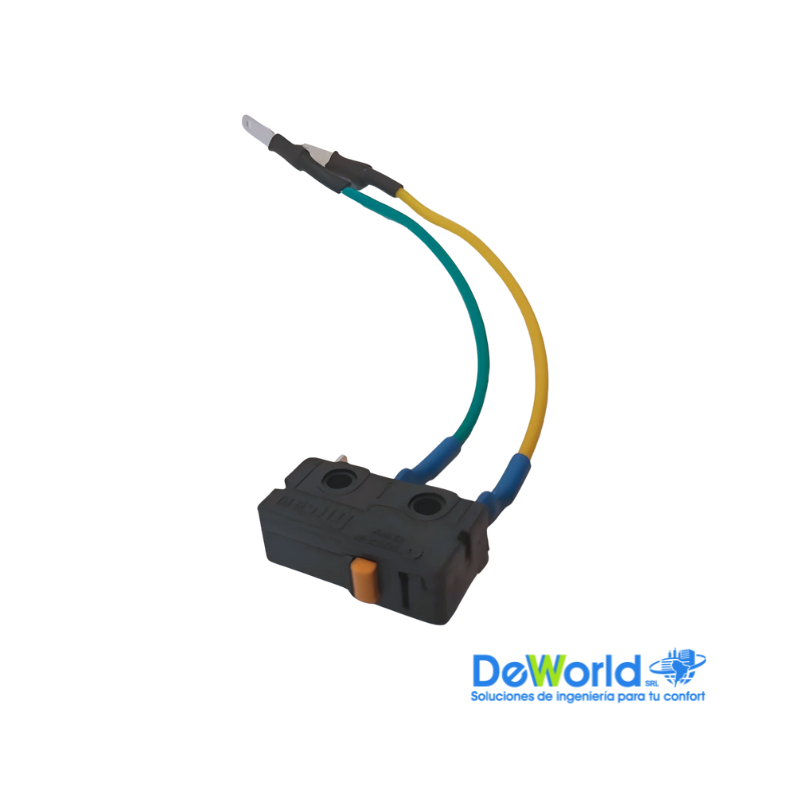 Microinterruptor de Dos Cables con Dos Terminales Macho Plano  para Válvula Tonka