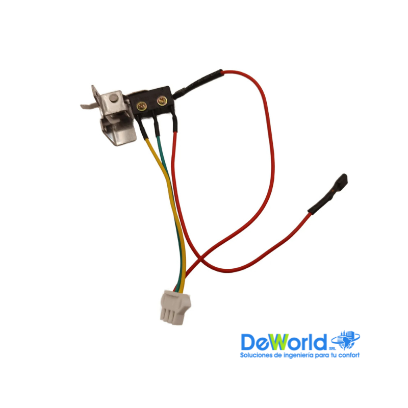 Microinterruptor Con Soporte Metálico de Cuatro Cables, Dos Terminales Eléctricos Hembra, Un Conector SM de Tres Pines para Calentador de Agua a Gas