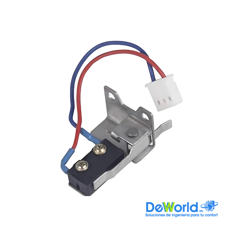 Microinterruptor con Soporte Metálico de Dos Cables, Un Conector JST XH Macho de Tres Pines para Calentador de Agua a Gas