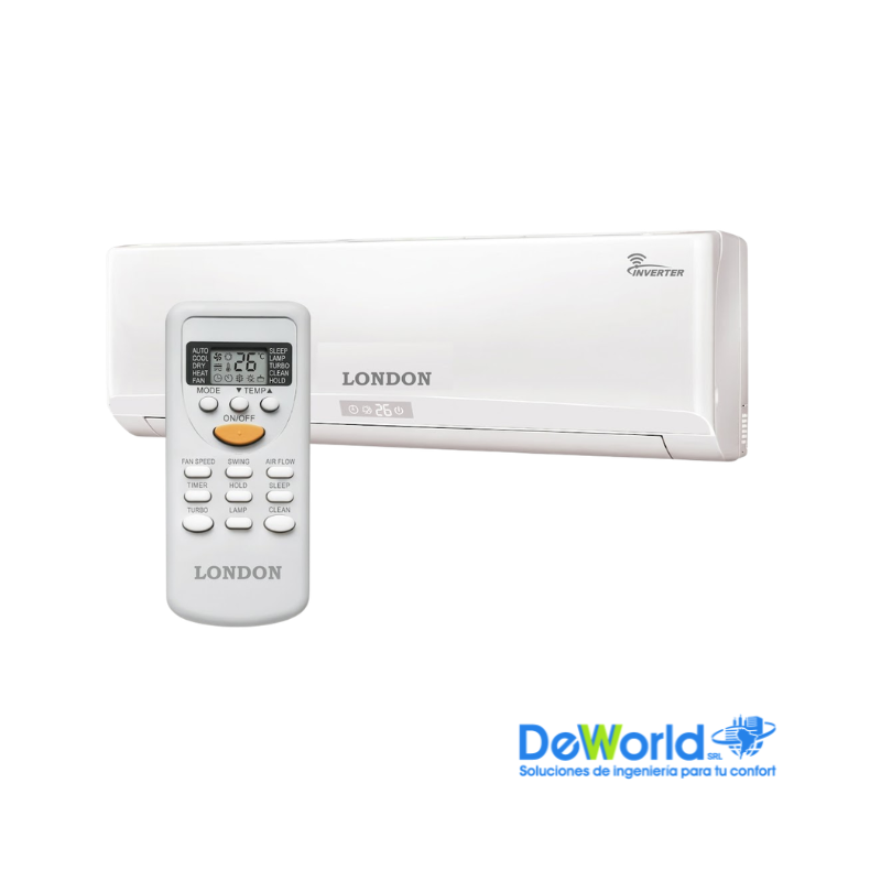 AA LONDON inverter Split pared de 24000 BTU/H