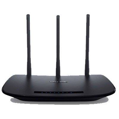 Router Inalambrico N450 *3 antenas 5dbi*1 puerto wan *4 puertos lan *boton wifi on/off **wmm *controla ancho de banda *firewall *soporta ipv6 *vpn pass t.