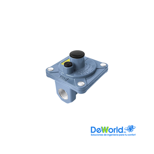 [411101] Regulador de 2da Etapa Qmax=3,2Nm3/h, 1/2" NPT, P1 = 35 - 140mbar, P2 = 16 - 23mbar, R2ET HUMCAR