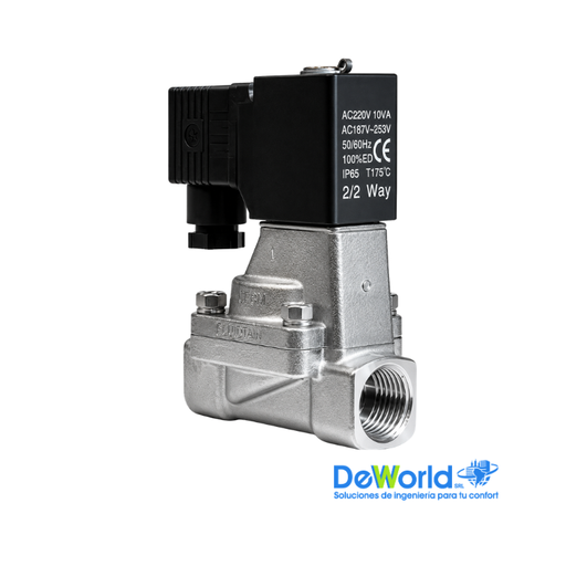 [2L] Electroválvula NC para Vapor, H-H 1", Airtac