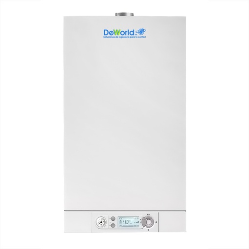 [SB1P20-G] Caldera Mixta DEWORLD de 20kW, Cámara Estanca Tiro Forzado GN / GLP