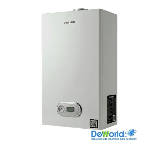 [SB1P24-G] Caldera Mixta DEWORLD de 24kW, Cámara Estanca Tiro Forzado GN / GLP