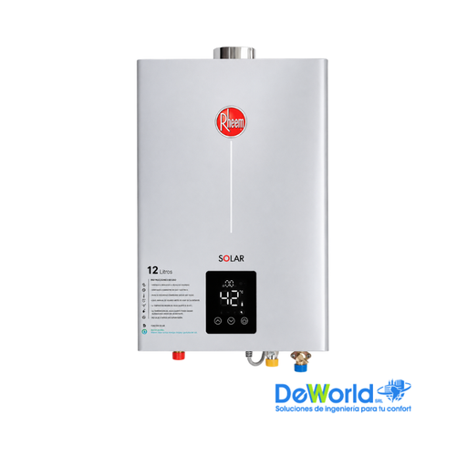 [600074616] Calefón RHEEM, 12L GLP TF, Pot=24,20kW/h, 220VAC/50Hz