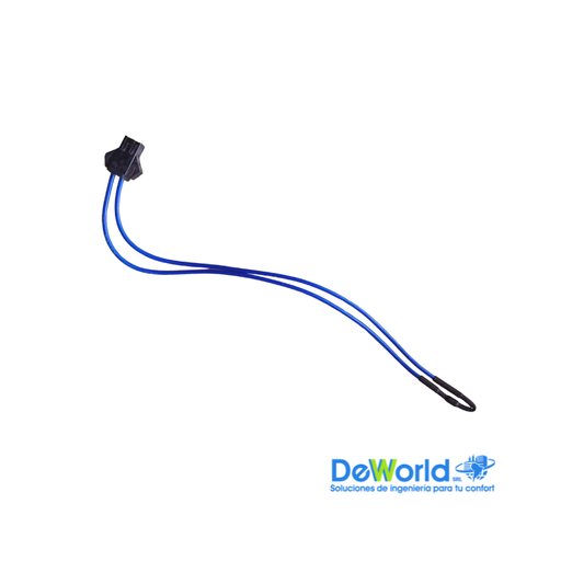 [85S01] Sensor de Temperatura con Conector Negro de Dos Cables