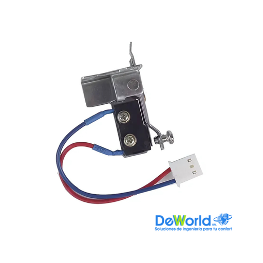[85S09] Microinterruptor para Calentador de Agua a Gas de 2 Cables con soporte metálico y tornillo