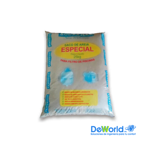 [33365] Arena para filtro de piscina 25Kg de 1 mm
