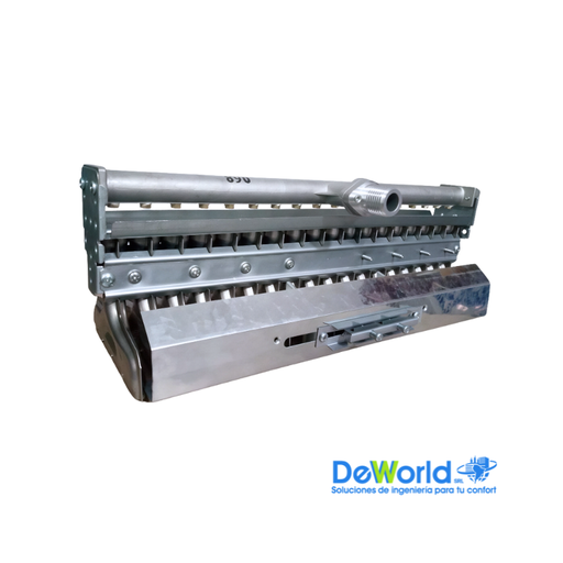 [GLP18-0,68] Quemador Atmosférico 18 Filas para gas GLP Orificio 0,68mm, 28kW, Ind. CN