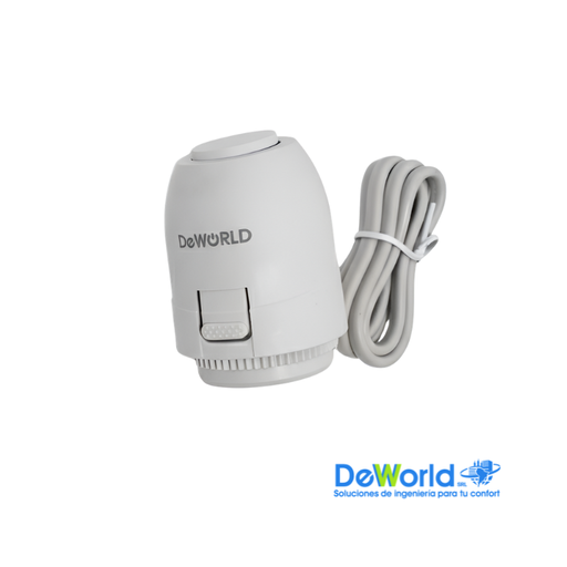 [H7002] Thermoactuador Eléctrico - Cabezal Electrotérmico Modelo H7002 DEWORLD, Ind. Asia