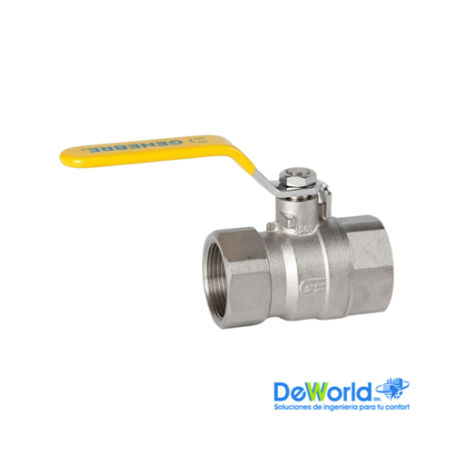 [3505 04] Válvula esfera recta para gas, H-H 1/2", Genebre