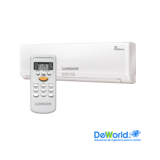 AA LONDON inverter Split pared de 24000 BTU/H