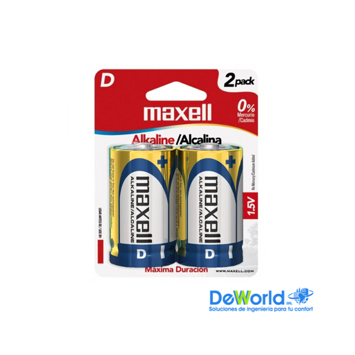 Baterías Alkalinas Dx2, Maxell